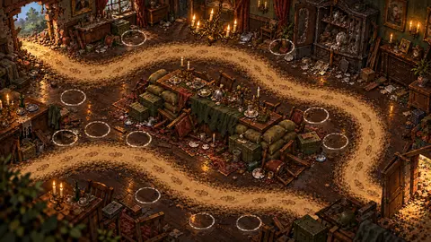 The Dining Room: the room's battlefield painting